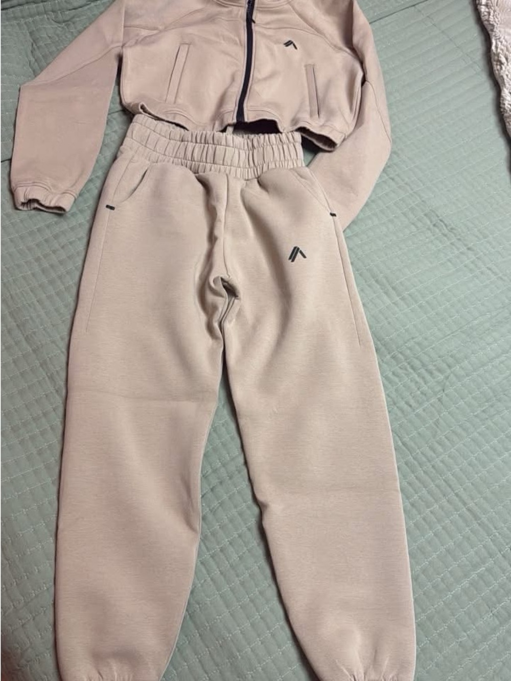 Alphalete Neutral Pink Track Joggers